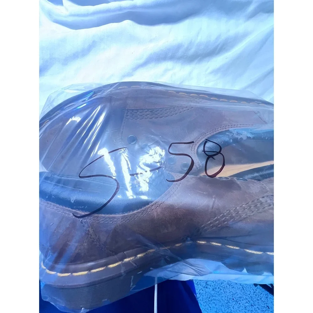 Dr.‎ Martens 8053 Brown Leather Padded Collar Oxford Shoes Mens 13 UK 12 EU 47
